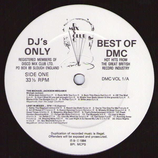 Various : Best Of DMC Vol. 1 (12", Mixed)