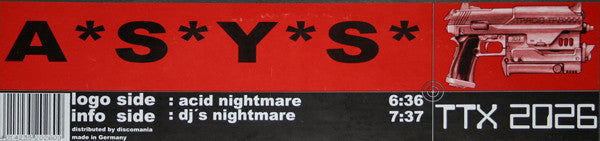 A*S*Y*S : Acid Nightmare / DJ's Nightmare (12")