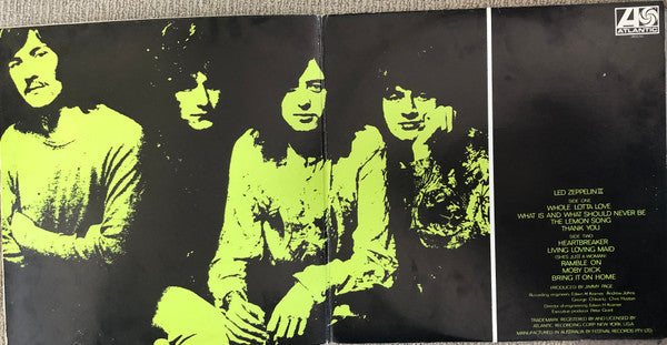 Led Zeppelin : Led Zeppelin II (LP, Album, M/Print, Gat)