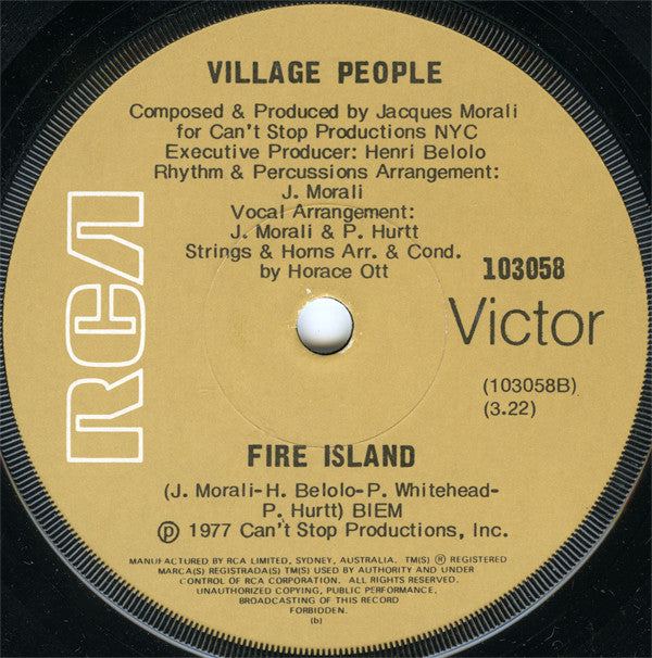 Village People : San Francisco (You've Got Me) (7", Single, Tan)