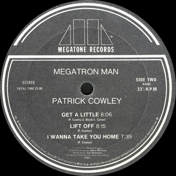 Patrick Cowley : Megatron Man (LP, Album)