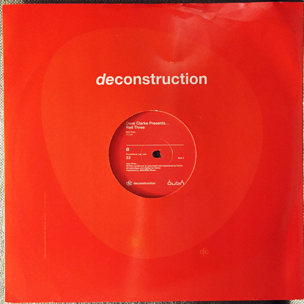 Dave Clarke : Red Three (12", EP, Promo)