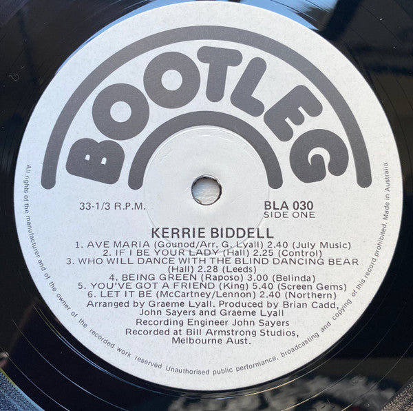 Kerrie Biddell : Kerrie Biddell (LP, RE)