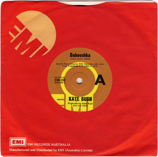 Kate Bush : Babooshka (7", Single)