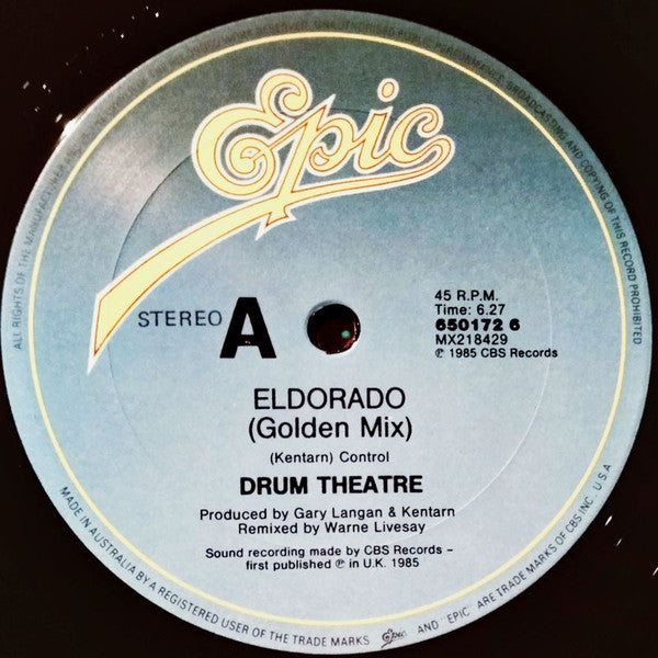 Drum Theatre : Eldorado (12&quot;, Single, Promo)