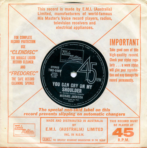 Michael Jackson : Ben (7", Single)