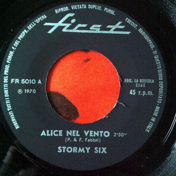 Stormy Six : Alice Nel Vento (7", Single)