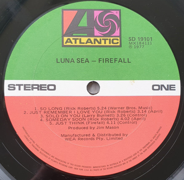 Firefall : Luna Sea (LP, Album)