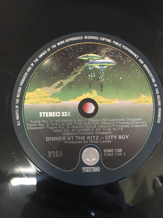 City Boy : Dinner At The Ritz (LP, Album)