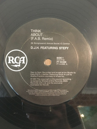 DJ H. Feat. Stefy : Think About.. (Remix) (12")