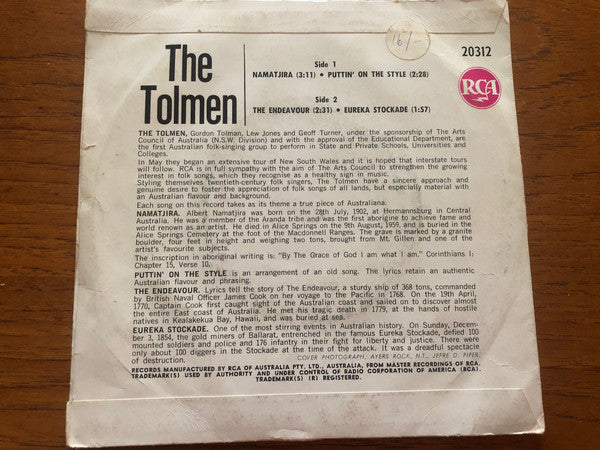 The Tolmen : Namatjira (7", EP)