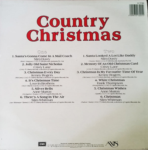 Various : Country Christmas (LP, Comp, Whi)