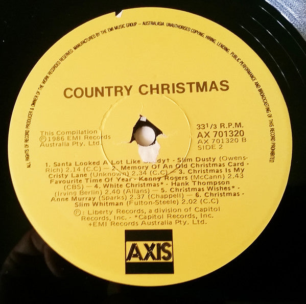 Various : Country Christmas (LP, Comp, Whi)