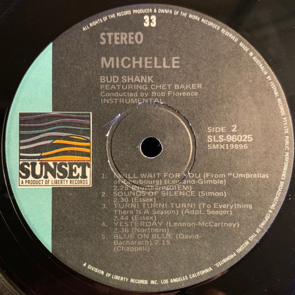 Bud Shank : Michelle (LP, Album, RP)