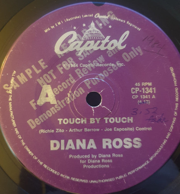 Diana Ross : Touch By Touch  (7&quot;, Single, Promo)