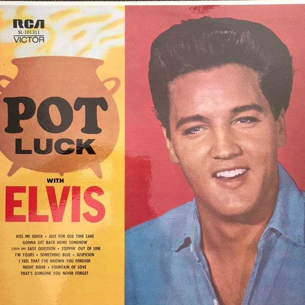 Elvis Presley : Pot Luck (LP, Album, RE, Tan)