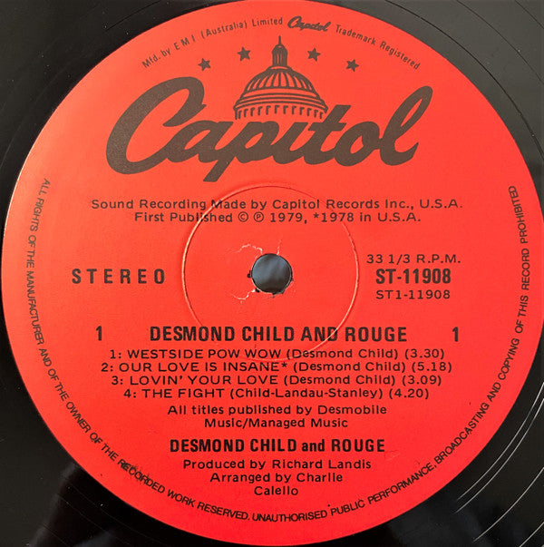 Desmond Child And Rouge : Desmond Child And Rouge (LP, Album)