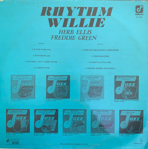Herb Ellis And Freddie Green : Rhythm Willie (LP, Album)