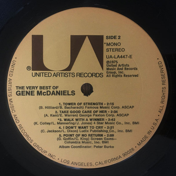 Eugene McDaniels : The Very Best Of Gene McDaniels (LP, Comp, Mono)