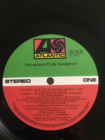 The Manhattan Transfer : The Manhattan Transfer (LP, Album)