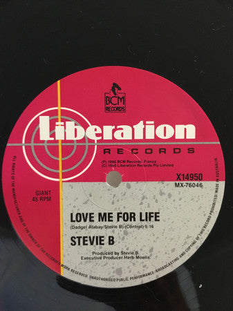 Stevie B.* : Because I Love You (The Postman Song) / Love Me For Life (12", Single)