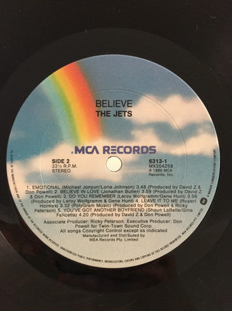 The Jets : Believe (LP, Album)