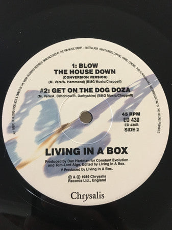 Living In A Box : Gatecrashing (12", Single)