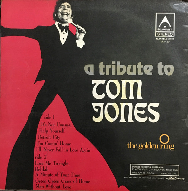 The Golden Ring : A Tribute To Tom Jones (LP, Album)