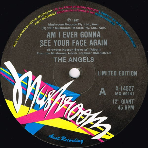 The Angels : Am I Ever Gonna See Your Face Again (12", Single, Ltd)