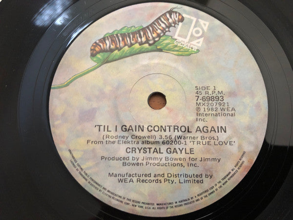 Crystal Gayle : &#39;Til I Gain Control Again (7&quot;, Single)