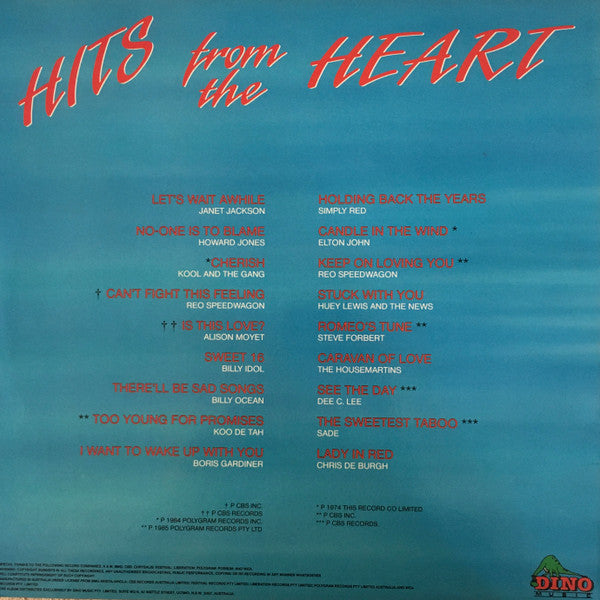 Various : Hits From The Heart (12", Comp)