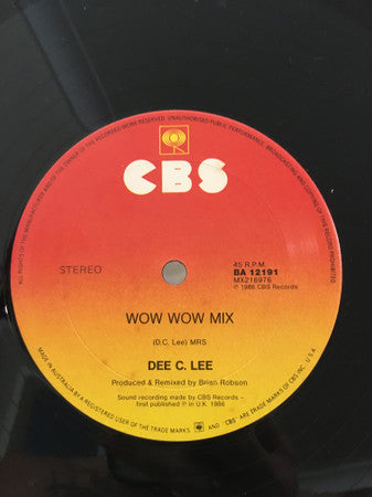 Dee C. Lee : Come Hell Or Waters High (12", Single)