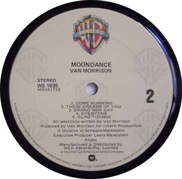 Van Morrison : Moondance (LP, Album)