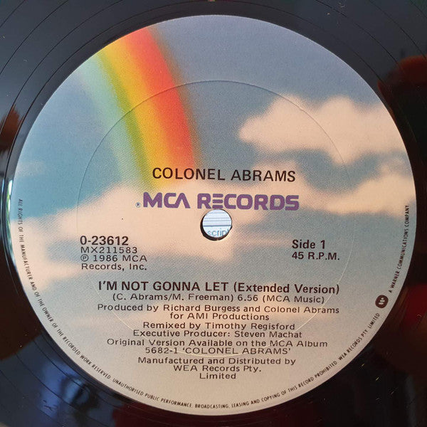 Colonel Abrams : I'm Not Gonna Let (12", Single)