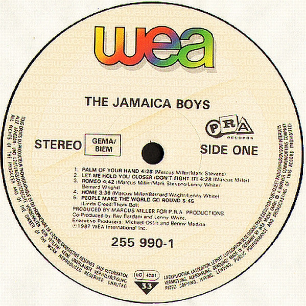 The Jamaica Boys : The Jamaica Boys (LP, Album)