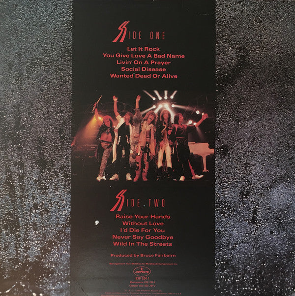 Bon Jovi : Slippery When Wet (LP, Album, RP)