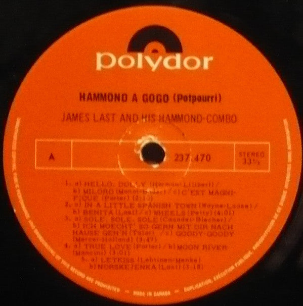 James Last & His Hammond Bar Combo : Hammond À Gogo (LP)