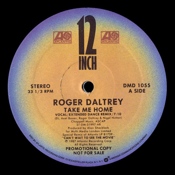 Roger Daltrey : Take Me Home (12&quot;, Single, Promo)