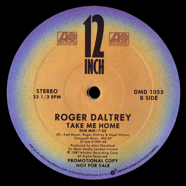 Roger Daltrey : Take Me Home (12", Single, Promo)