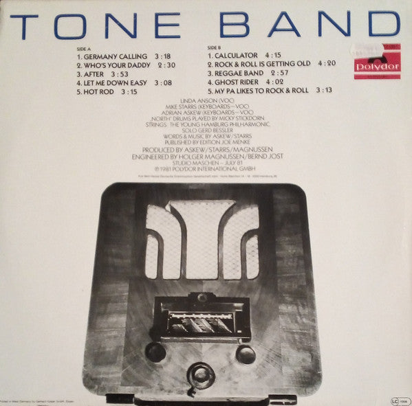 Tone Band : Germany Calling (LP, Album)