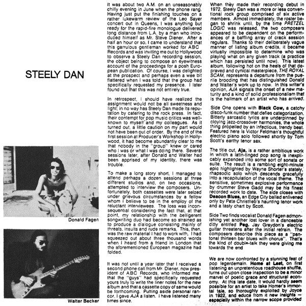 Steely Dan : Aja (LP, Album, RE)