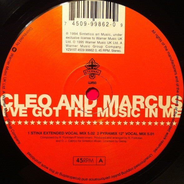 Cleo And Marcus* : I've Got The Music In Me (12")