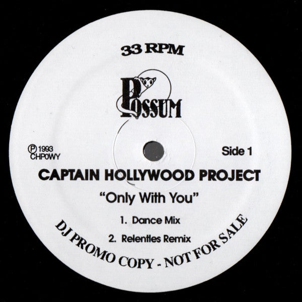 Captain Hollywood Project : Only With You (12&quot;, Promo)