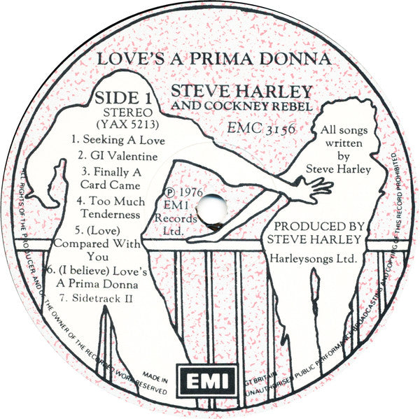 Steve Harley & Cockney Rebel : Love's A Prima Donna (LP, Album)