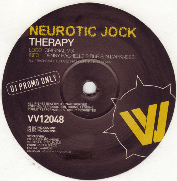 Neurotic Jock : Therapy (12")