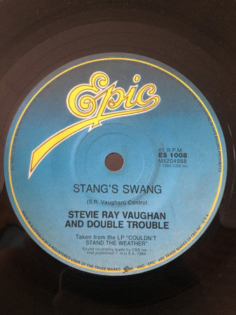 Stevie Ray Vaughan & Double Trouble : Couldn't Stand The Weather (7")