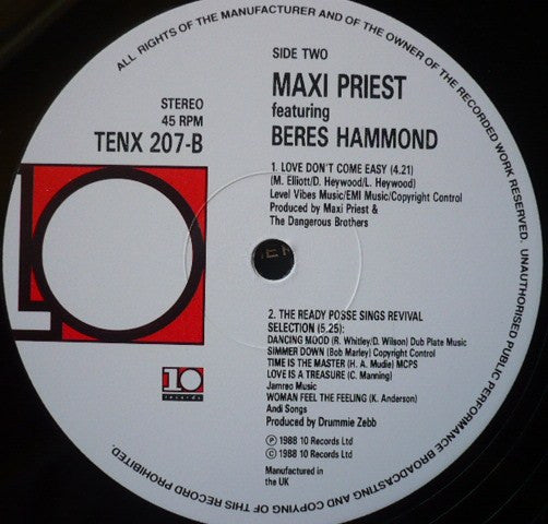 Maxi Priest : How Can We Ease The Pain? (12")