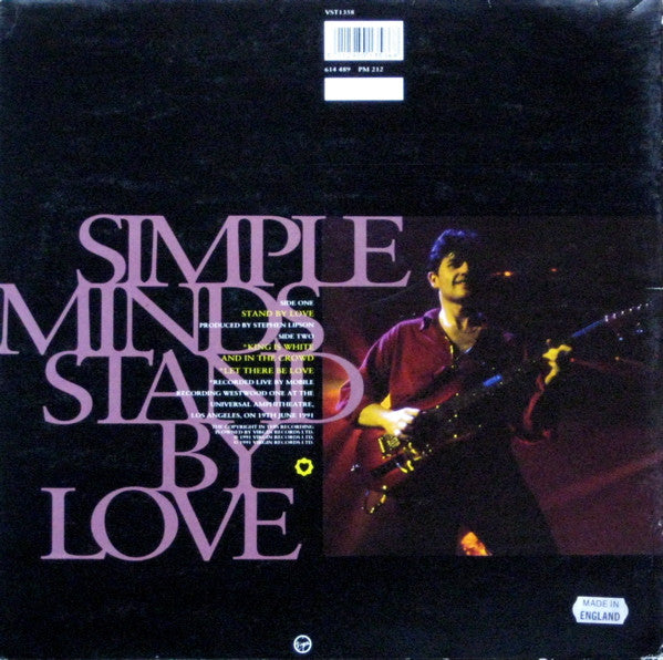 Simple Minds : Stand By Love (12", Ltd, Num, Gat)