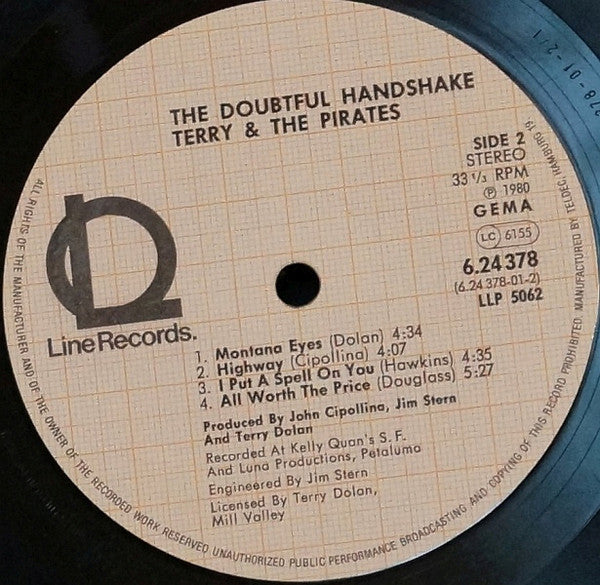 Terry & The Pirates* : The Doubtful Handshake (LP, Album)