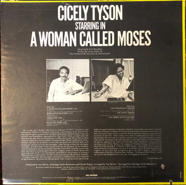 Tommie Young  Sings, Music By Van McCoy : Sings Themes From... "A Woman Called Moses" - Music By Van McCoy (LP, Album, Glo)